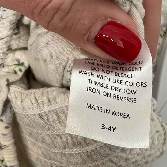 GIRLS CLASSIC COTTON FLORAL DRESS SIZE 3-4Y - Picture 9 of 10